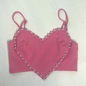 Worn once crop heart top to Taylor Swift concert! It was perfect. Stretchy